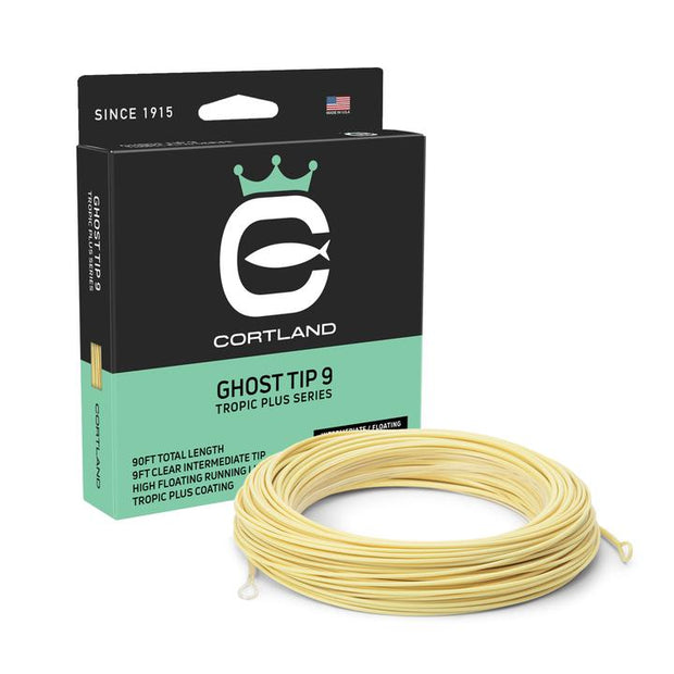 Cortland Tropic Plus Series Ghost Tip 9 Fly Line WF-8-IF Clear/Sand