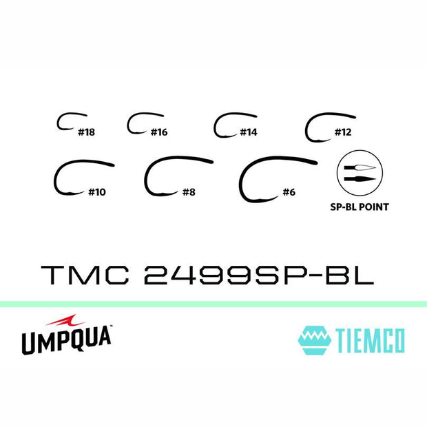 Tiemco TMC 2499 SP-BL  (NYMPH)